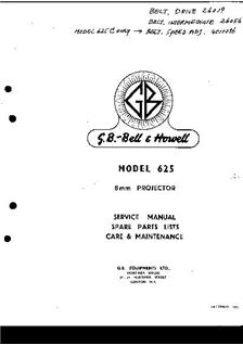 Bell and Howell 625 manual. Camera Instructions.